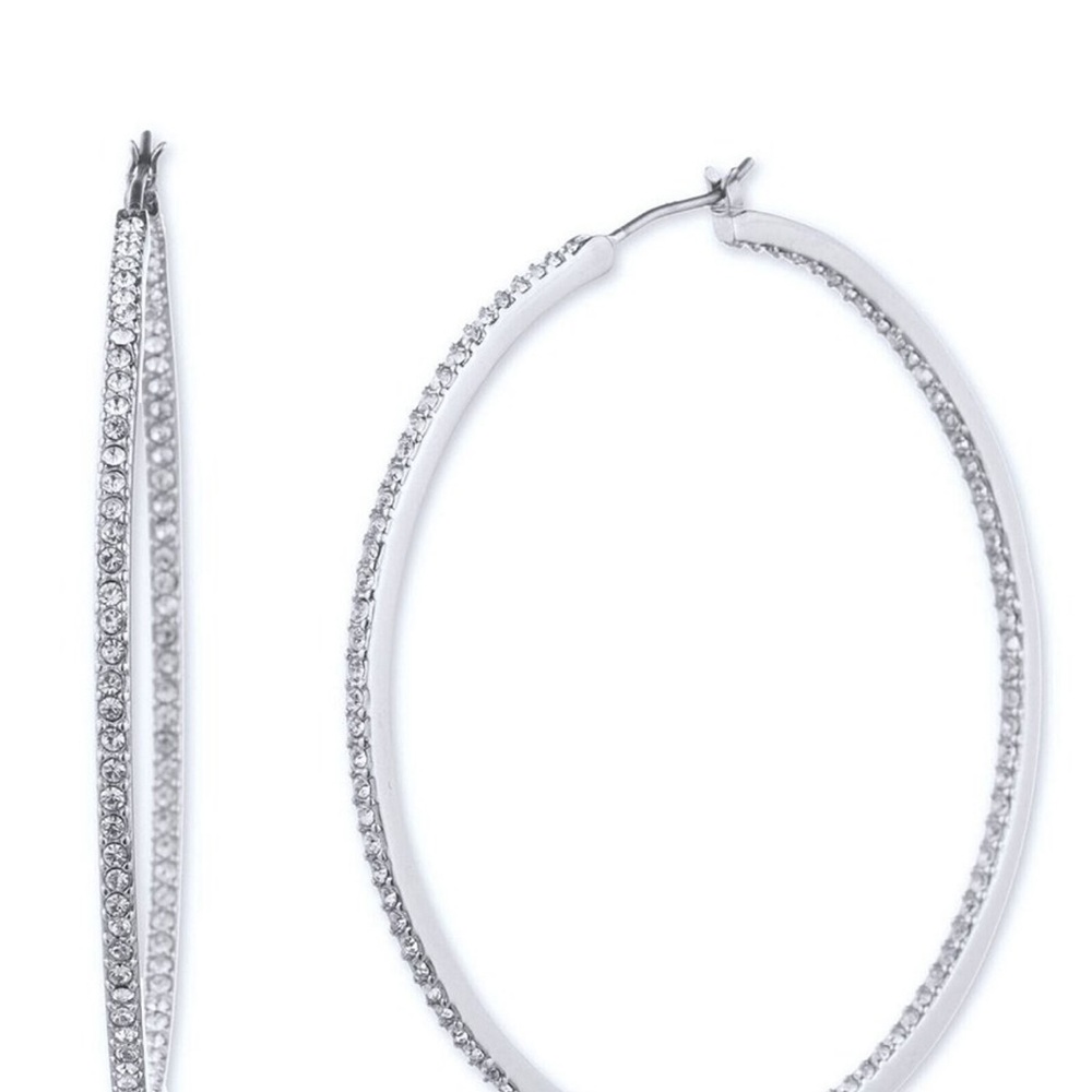 Givenchy Silver Hoop Earrings